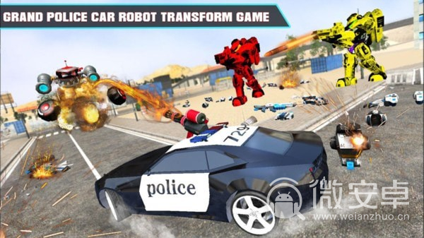 警车改造机器人