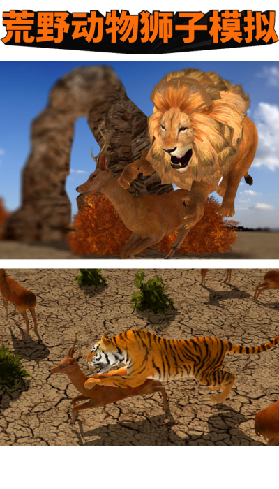 荒野动物狮子模拟九游版