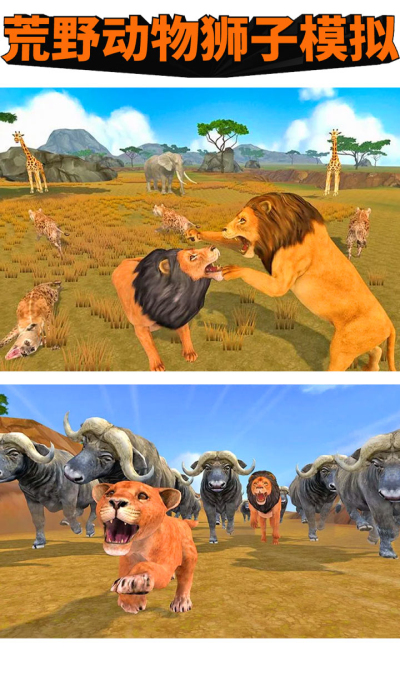 荒野动物狮子模拟九游版